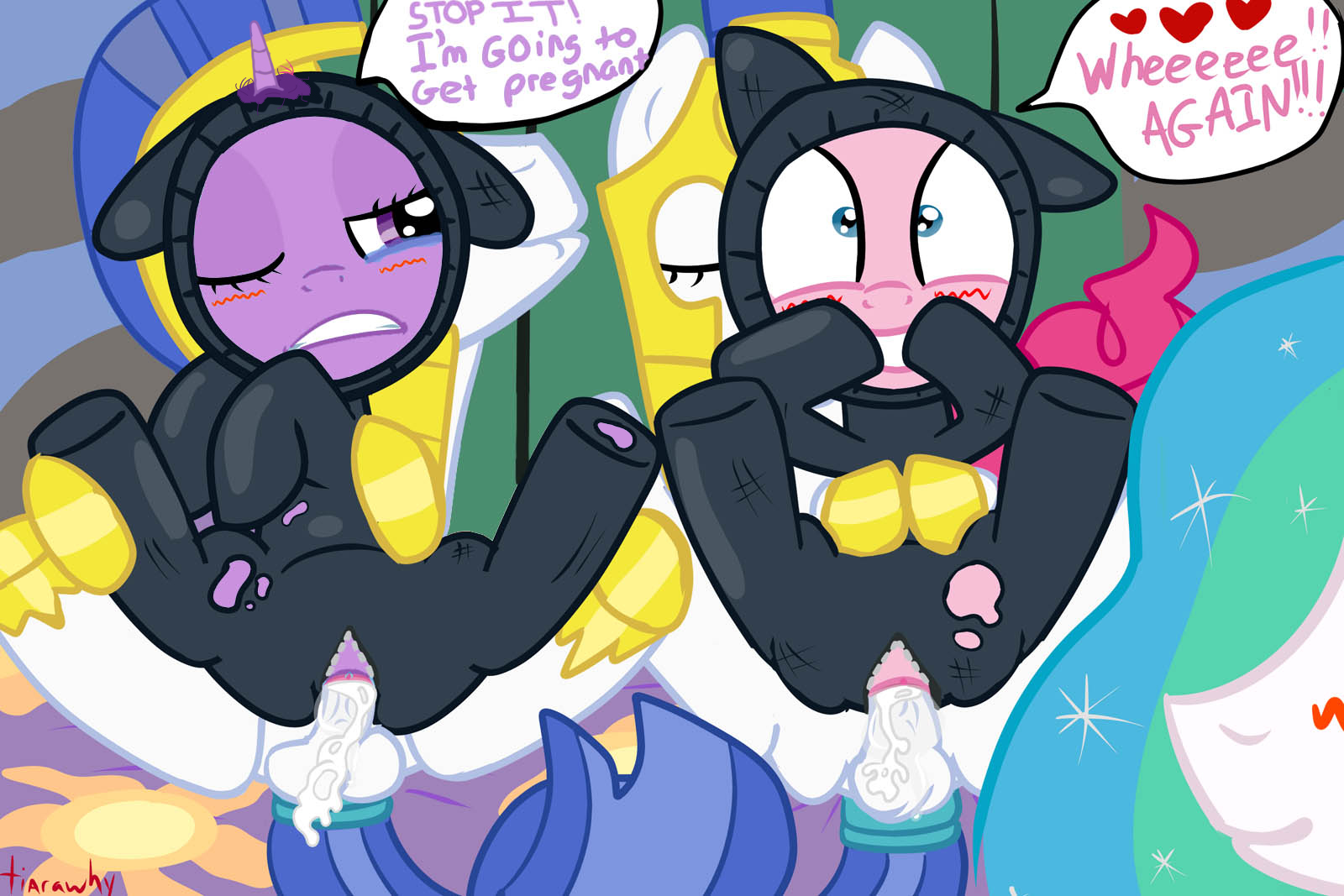 Rule34 – If it exists, there is porn of it / pinkie pie (mlp), princess celestia, royal guard pony, twilight sparkle (mlp) / 119411