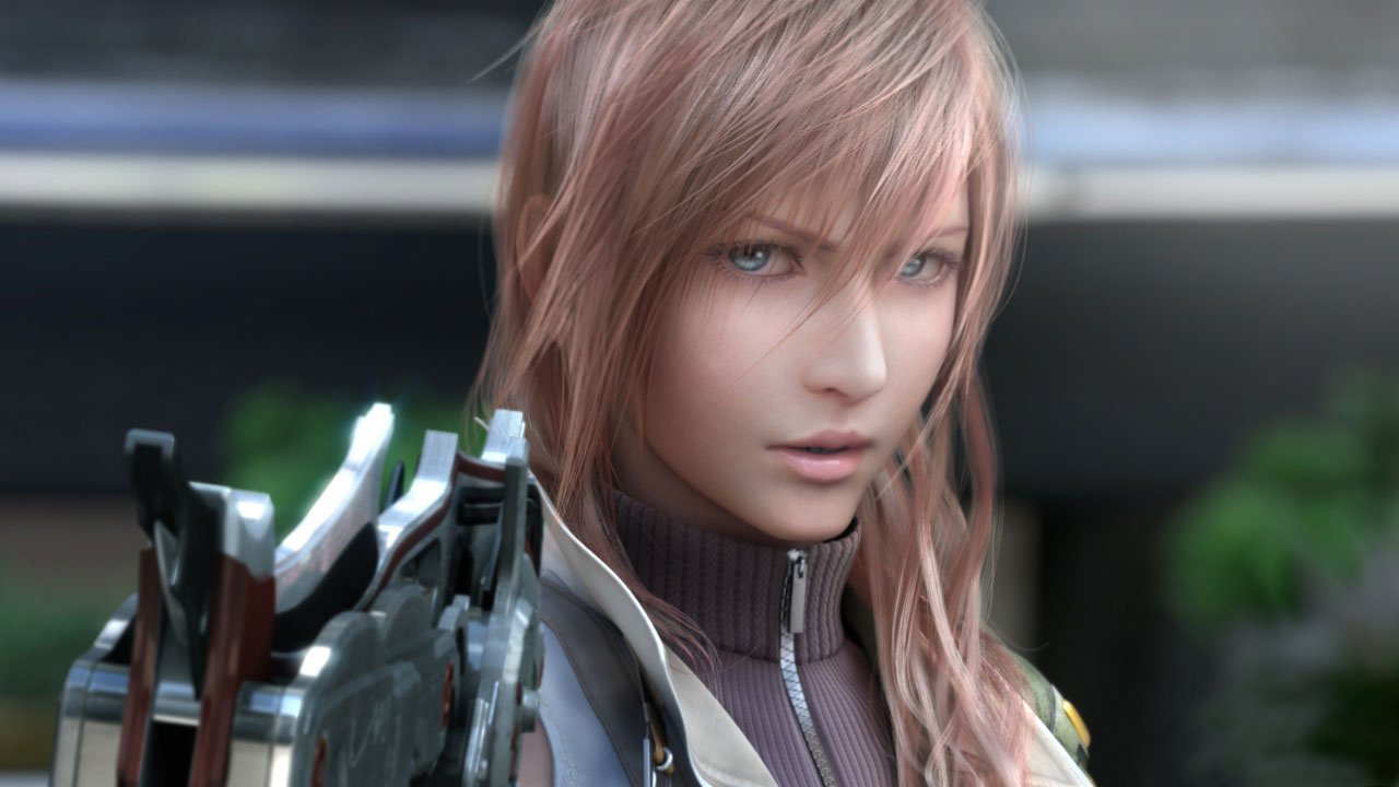 lightning farron, final fantasy, final fantasy xiii, screencap, official art, 10s, 1girl, 3d, blue eyes, female focus, solo