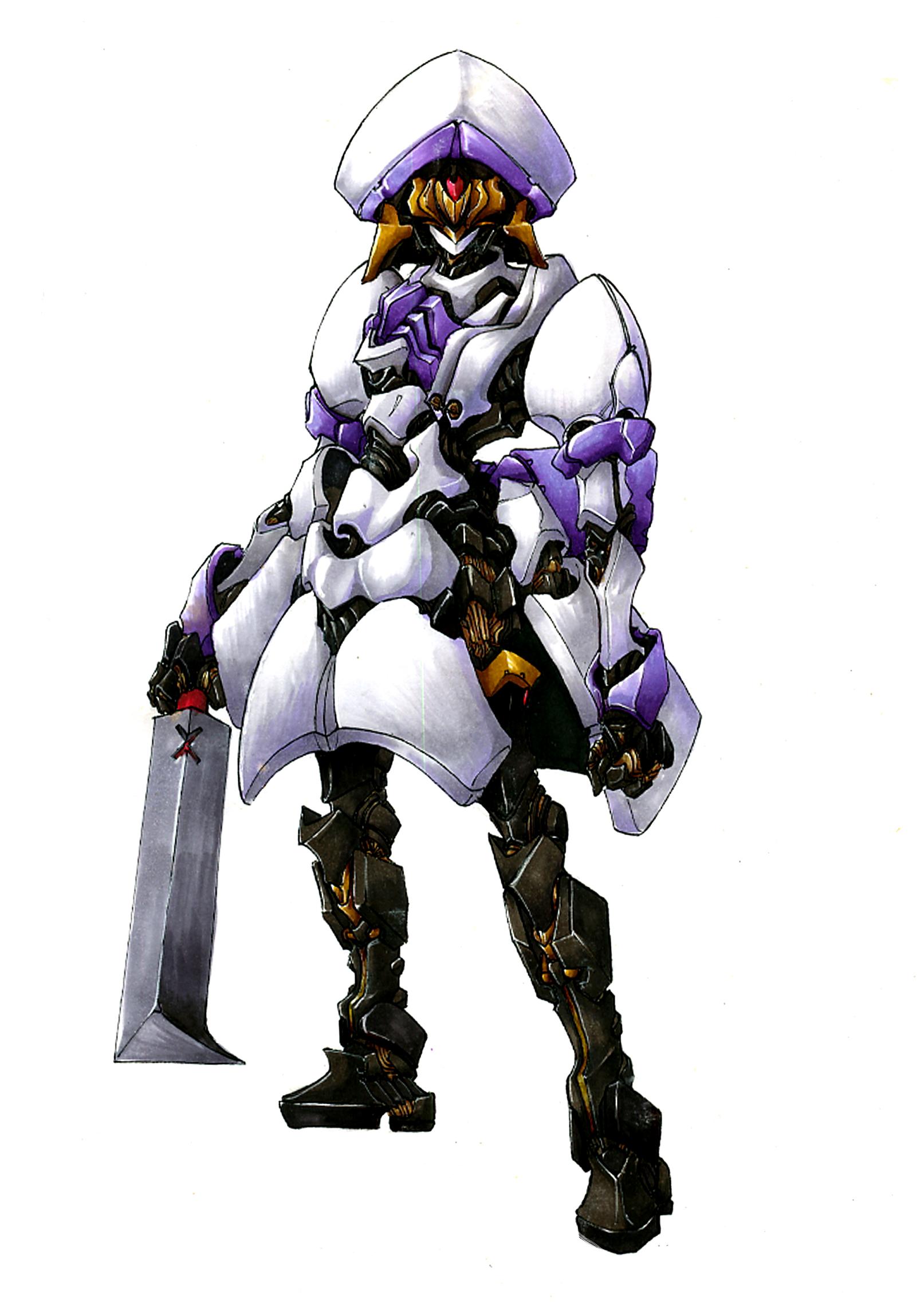 ishida baru, ryuuguu rena, higurashi no naku koro ni, highres, 00s, billhook, hashitsuki nata, hatchet, mecha, mechanization, nata (tool), no humans, robot, solo, weapon