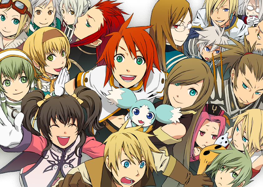 arita youko, anise tatlin, arietta (tales), asch (tales), aslan frings, dist, dist (tales), ginji (tales), ginji (toa), guy cecil, ion (tales), jade curtiss, jozette cecille, largo, largo (tales), legretta, legretta (tales), luke fon fabre, mieu (tales), natalia luzu kimlasca lanvaldear, noelle, noelle (tales), peony ix, sync (tales), tear grants, van grants, tales of (series), tales of the abyss, 00s, 6+boys, 6+girls, everyone, multiple boys, multiple girls, trap