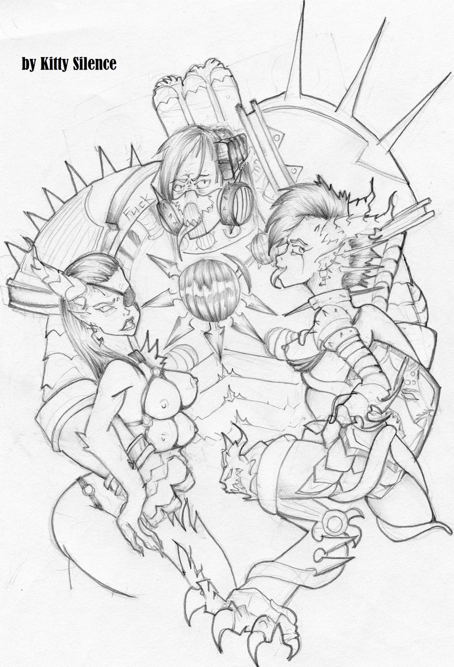 Rule34 – If it exists, there is porn of it / kitty silence, chaos space marine, daemonette, slaanesh / 120757