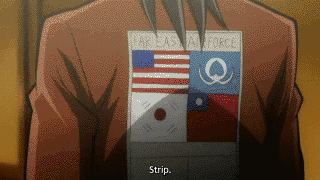 itou kaiji, kaiji, animated, animated gif, lowres, 3boys, male focus, multiple boys, undressing