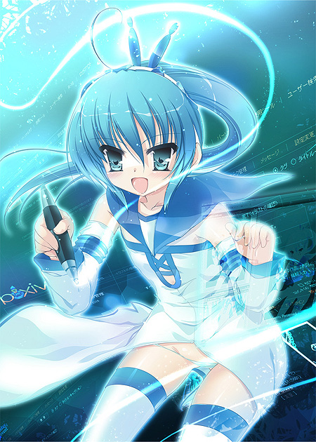 akahito, pixiv-tan, pixiv, lowleg, lowleg panties, panties, solo, thighhighs, underwear
