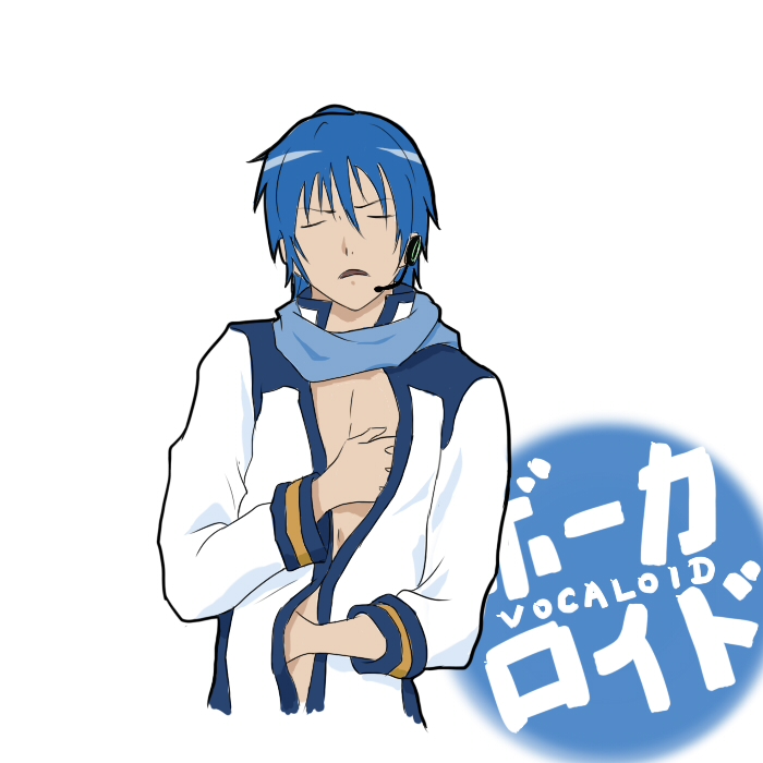 hosaka (minami-ke), kaito (vocaloid), minami-ke, vocaloid, 1boy, male focus, parody, solo