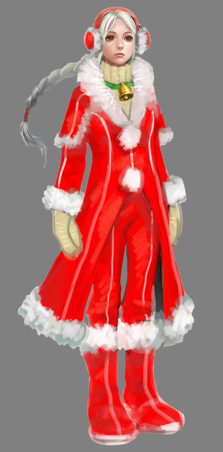 ellen (folkssoul), folkssoul, tagme, 1girl, christmas, female focus, solo