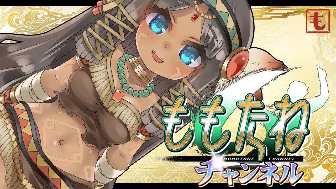 wazawogi (wzog), sangokushi taisen, character request, non-web source, 1girl, aqua eyes, bandaged arm, bandages, blush, bracelet, breasts, collarbone, cowboy shot, dark-skinned female, dark skin, grey hair, hairband, jewelry, logo, long hair, looking at viewer, low-tied sidelocks, medium breasts, navel, necklace, open mouth, parted bangs, sidelocks, smile, solo, standing, straight hair, strapless, tented shirt, tube top, very long hair, yellow background