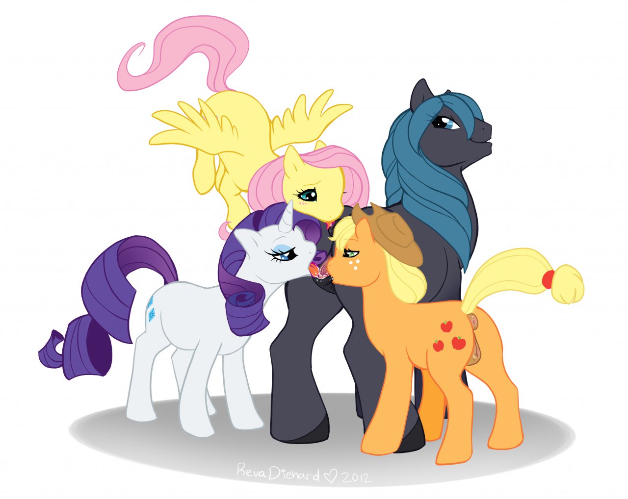 Rule34 – If it exists, there is porn of it / revadiehard, applejack (mlp), fluttershy (mlp), rarity (mlp) / 123701