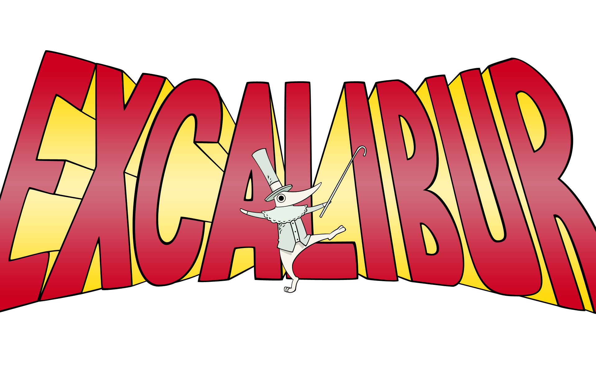 excalibur (soul eater), soul eater, anime screenshot, highres, non-web source, 00s, cane, hat, top hat