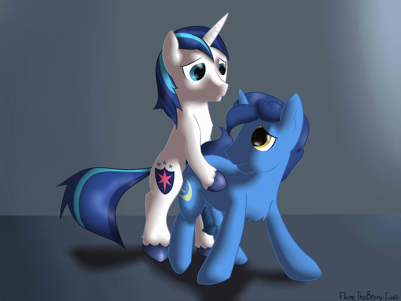 Rule34 – If it exists, there is porn of it / flamethebrony, night light (mlp), shining armor (mlp) / 123913