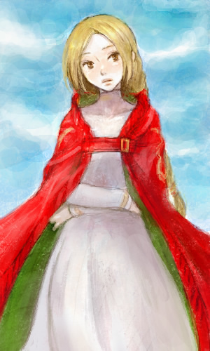 kno, kno (anahita), ovelia atkascha, final fantasy, final fantasy tactics, bad id, bad pixiv id, lowres, 1girl, day, female focus, outdoors, sky, solo