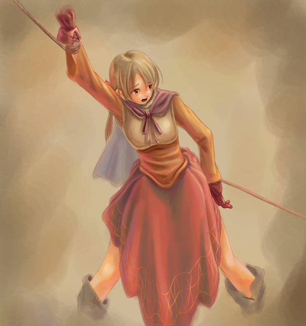 alma beoulve, final fantasy, final fantasy tactics, 1girl, bdsm, bondage, bound, female focus, solo