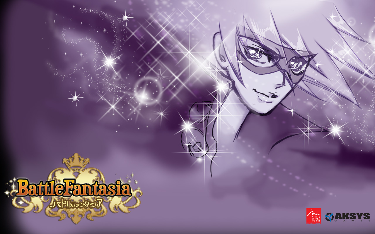iwasaki emiko, ashley loveless, arc system works, battle fantasia, tagme, 1boy, domino mask, mask