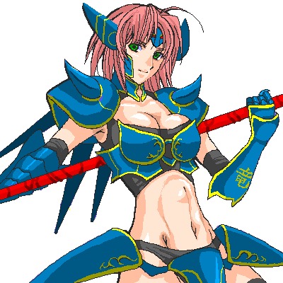 128g, dragoon (final fantasy), lenna charlotte tycoon, final fantasy, final fantasy v, bad id, bad pixiv id, lowres, 1990s (style), 1girl, dragoon, female focus, oekaki, retro artstyle, solo