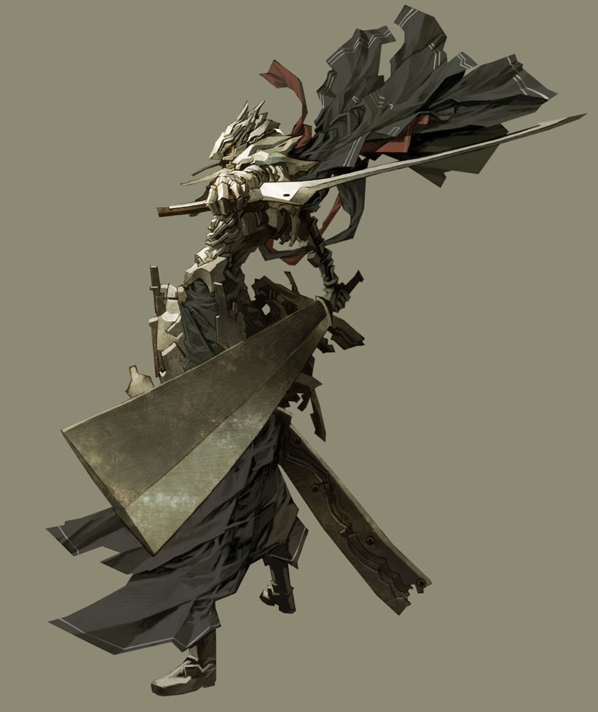 artist request, 1boy, armor, male focus, solo, sword, weapon