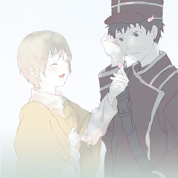 sgr, gender request, tagme, androgynous, borrowed character, closed eyes, hat, open mouth, petals