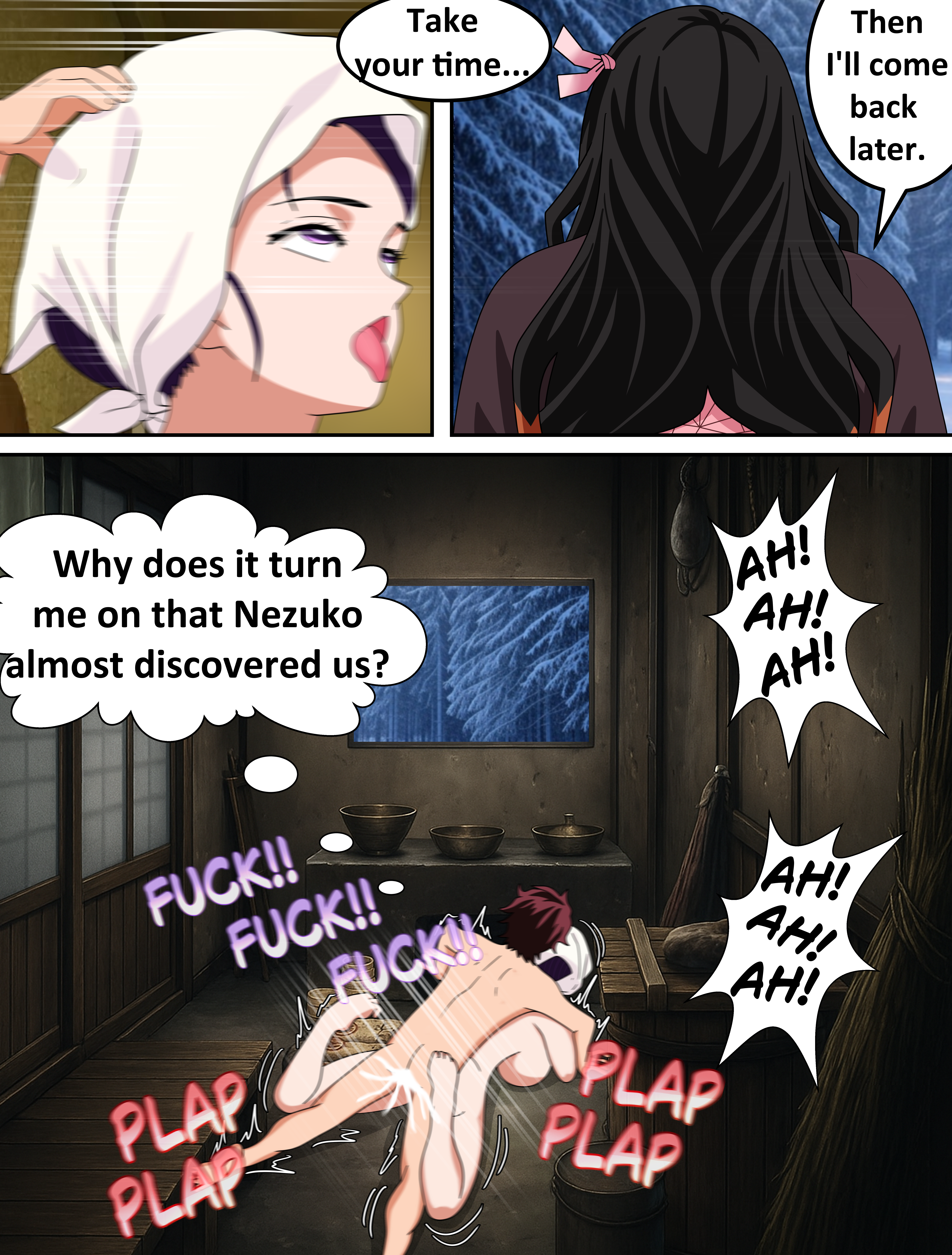 Rule34 – If it exists, there is porn of it / kamado nezuko, kamado tanjirou / 8658005
