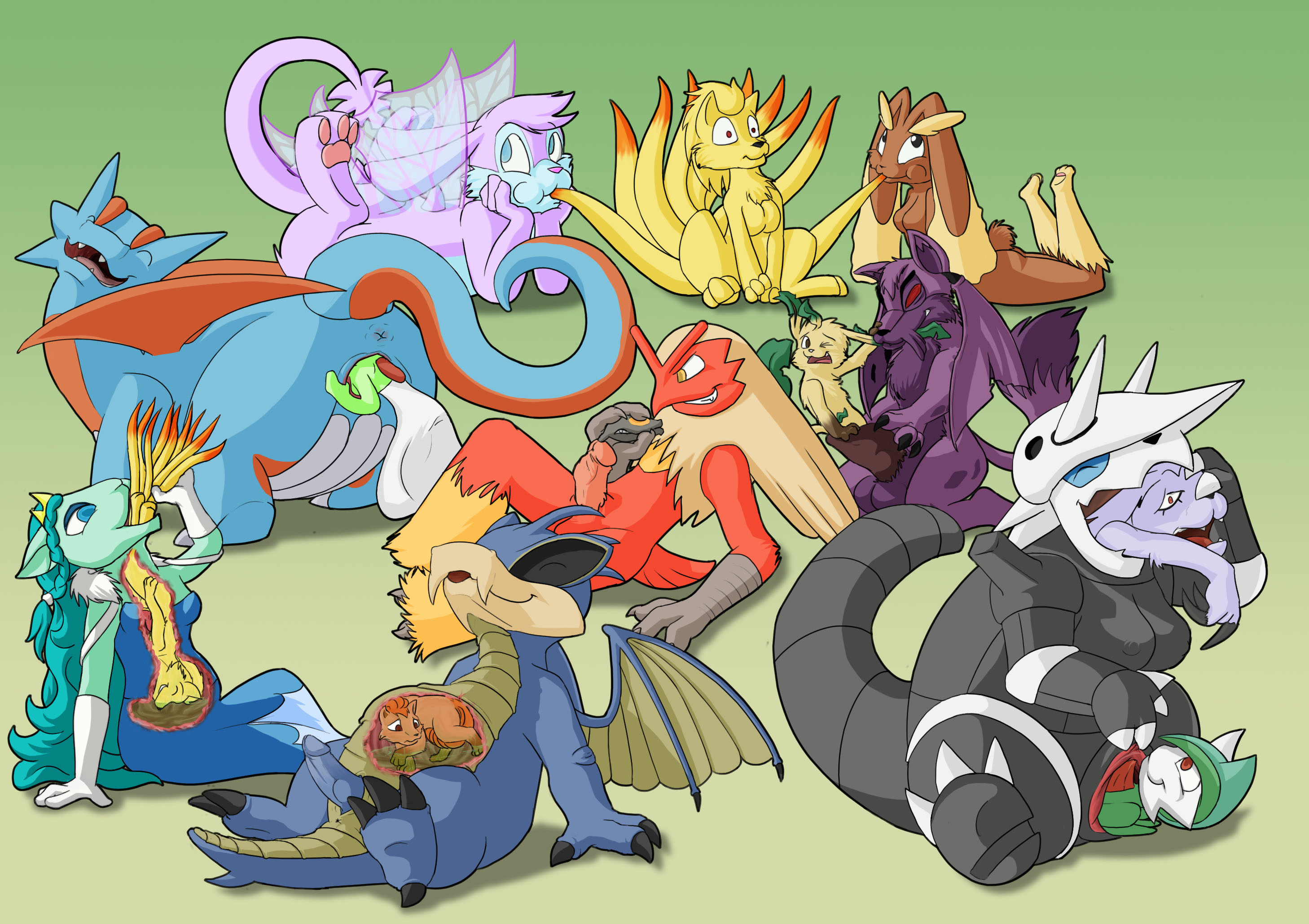 Rule34 – If it exists, there is porn of it / aggron, blaziken, gardevoir, gazimon, leafeon, lopunny, mawile, ninetales, salamence, vulpix / 126437