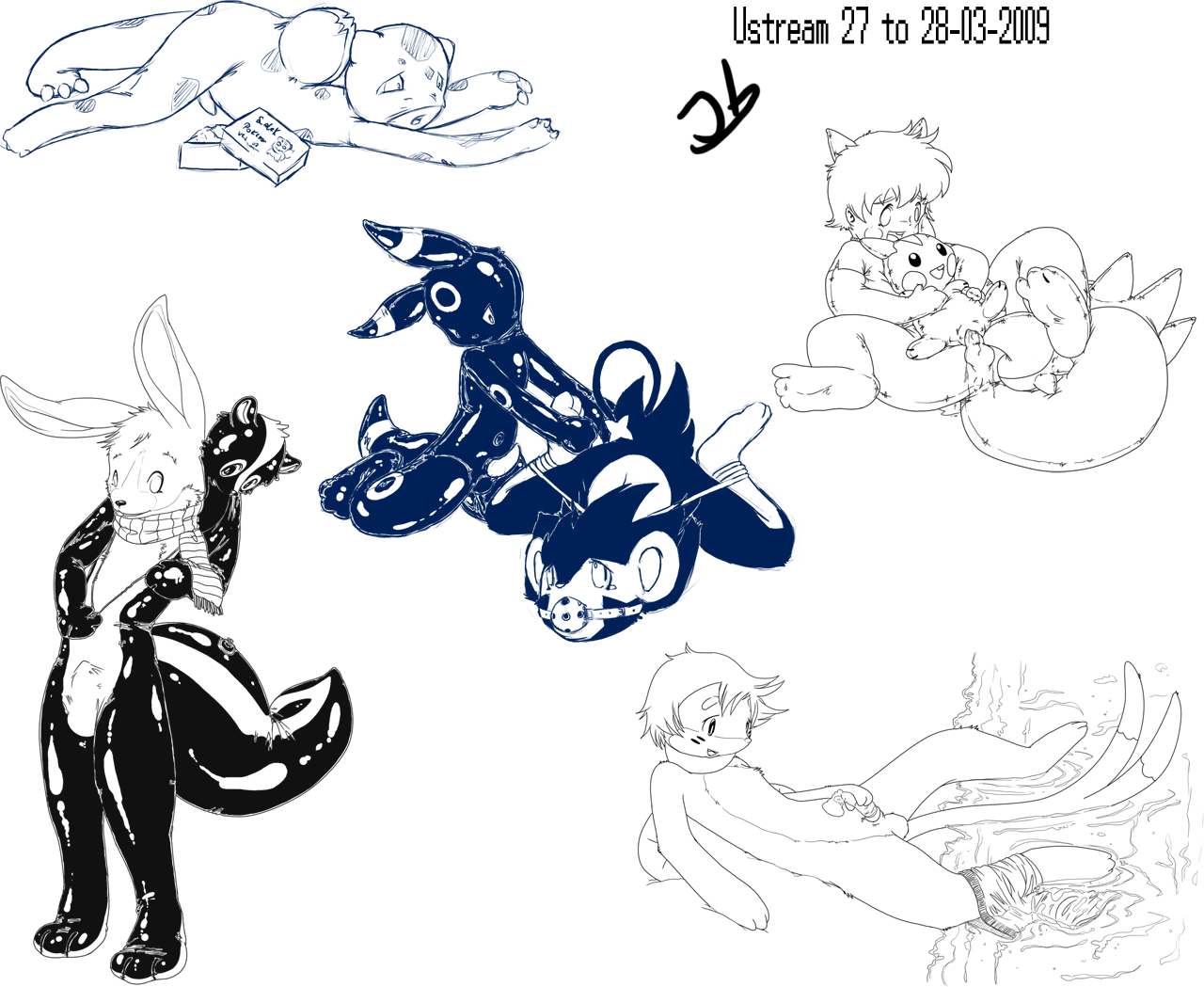 Rule34 – If it exists, there is porn of it / bulbasaur, floatzel, luxio, pachirisu, umbreon / 126462