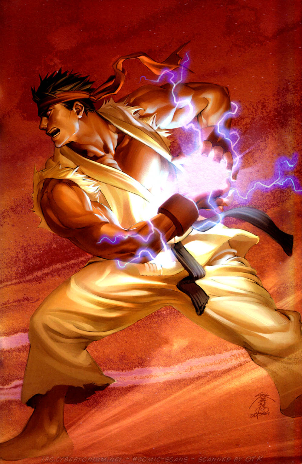 ryu (street fighter), capcom, street fighter, highres, tagme, aura, male focus, solo