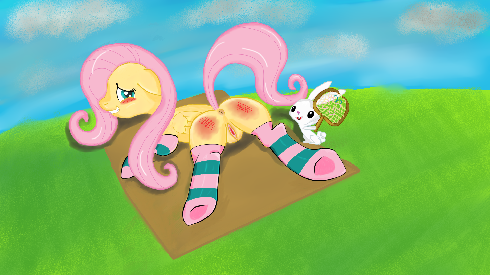 Rule34 – If it exists, there is porn of it / angel bunny, fluttershy (mlp) / 126861
