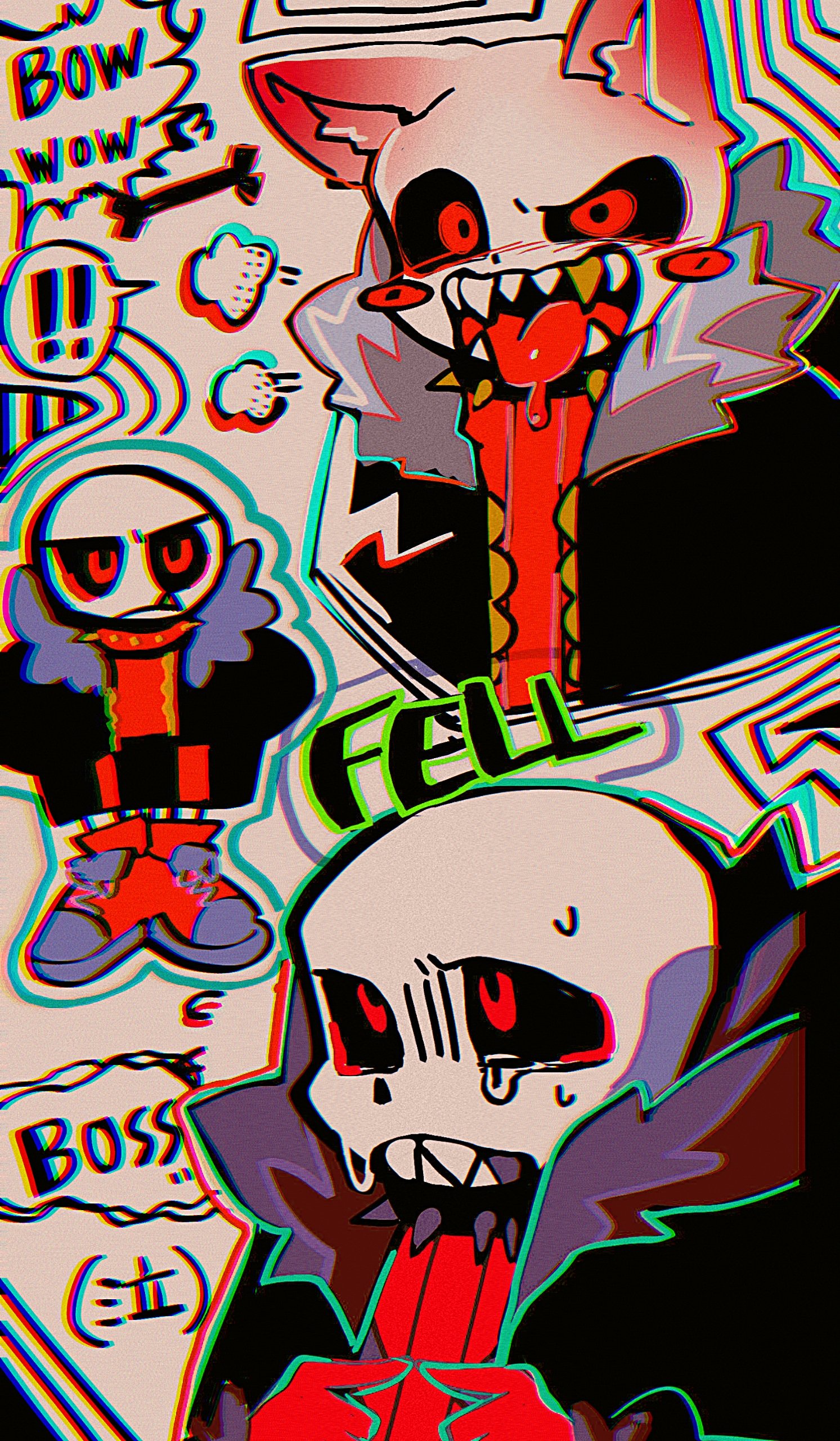 kansou (kanso 1), sans (undertale), underfell, undertale, utdr (toby fox), absurdres, bad id, bad pixiv id, highres, inactive account, !, !!, 1boy, alternate universe, animal ear fluff, animal ears, black choker, black jacket, black sclera, black shorts, blush, blush stickers, bone, cat boy, cat ears, choker, chromatic aberration, clenched teeth, closed mouth, colored sclera, cropped torso, film grain, flying sweatdrops, fur-trimmed jacket, fur trim, gloves, grey background, hands in pockets, index fingers together, jacket, kemonomimi mode, male focus, multiple views, nose blush, open clothes, open jacket, open mouth, red choker, red eyes, red gloves, red shoes, red sweater, ribbed sweater, sharp teeth, shoes, shorts, simple background, skeleton, spiked choker, spikes, spoken exclamation mark, sweat, sweater, tearing up, teeth, tongue, tongue out, twitter username, uneven eyes, upper body, watermark