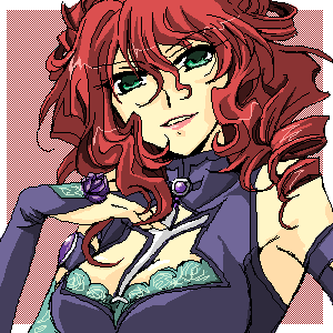 xine espio, banpresto, super robot wars, super robot wars z, super robot wars z1, lowres, bridal gauntlets, curly hair, oekaki, red hair, solo