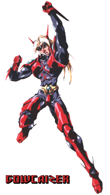 oobari masami, gowcaizer, kaiza isato, choujin gakuen gowcaizer, technos, 1990s (style), armor, power armor