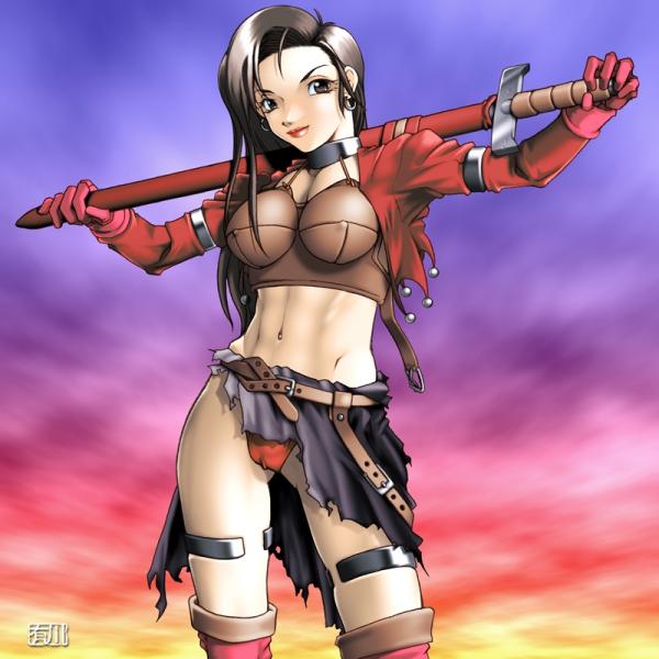 qkat (arikawa-dou), aira (dq7), dragon quest, dragon quest vii, tagme, solo, sword, weapon