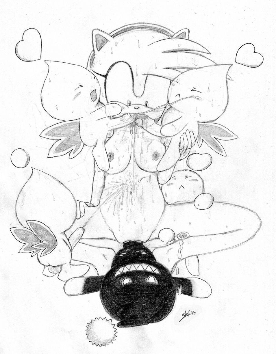 Rule34 – If it exists, there is porn of it / excito, amy rose, chao, dark chao / 128113