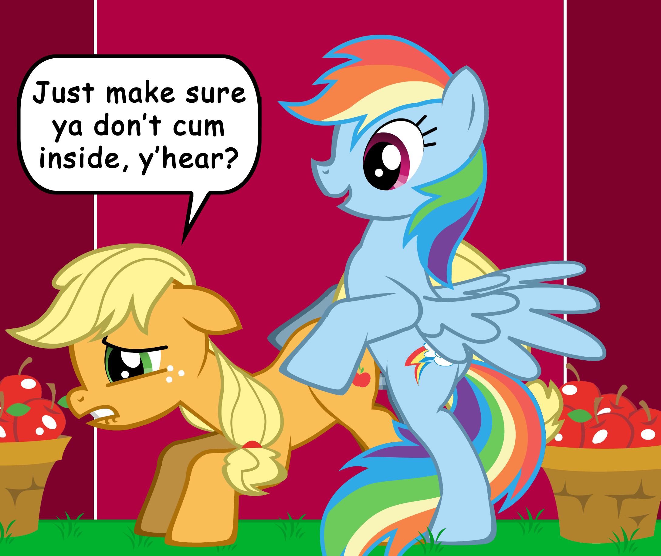 Rule34 – If it exists, there is porn of it / applejack (mlp), rainbow dash (mlp) / 128201