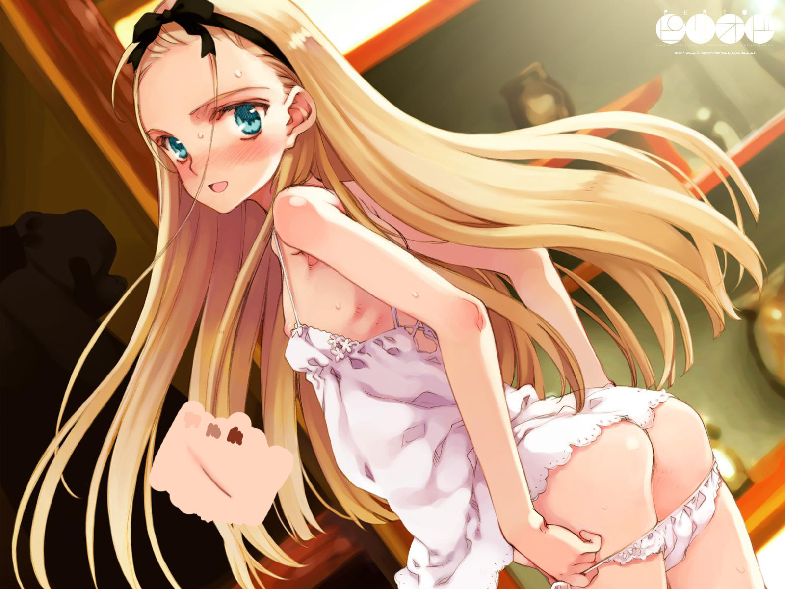 highres, hairband, lingerie, loli, underwear