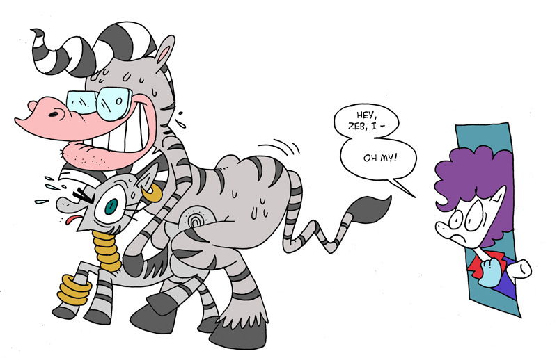 Rule34 – If it exists, there is porn of it / krampuskind, knight shade, zeb, zecora (mlp) / 128420
