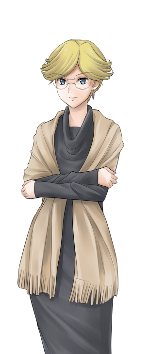 sugar (sugarless), louise halevy's mother, gundam, gundam 00, 00s, 1girl, blue eyes, female focus, glasses, mature female, shawl, solo