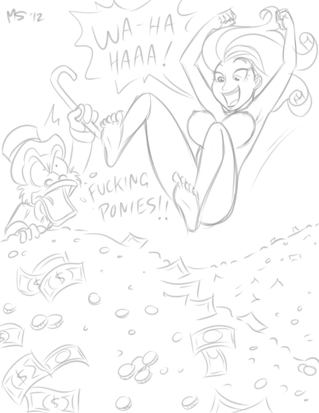 Rule34 – If it exists, there is porn of it / megasweet, rarity (mlp), scrooge mcduck / 128636