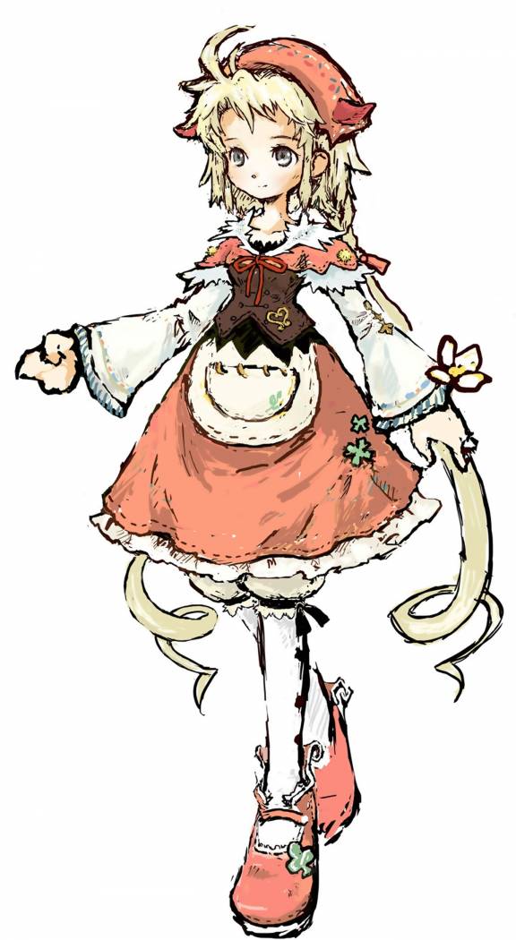 yoshioka kumiko, polka (trusty bell), trusty bell, 1girl, blonde hair, dress, female focus, solo, twintails