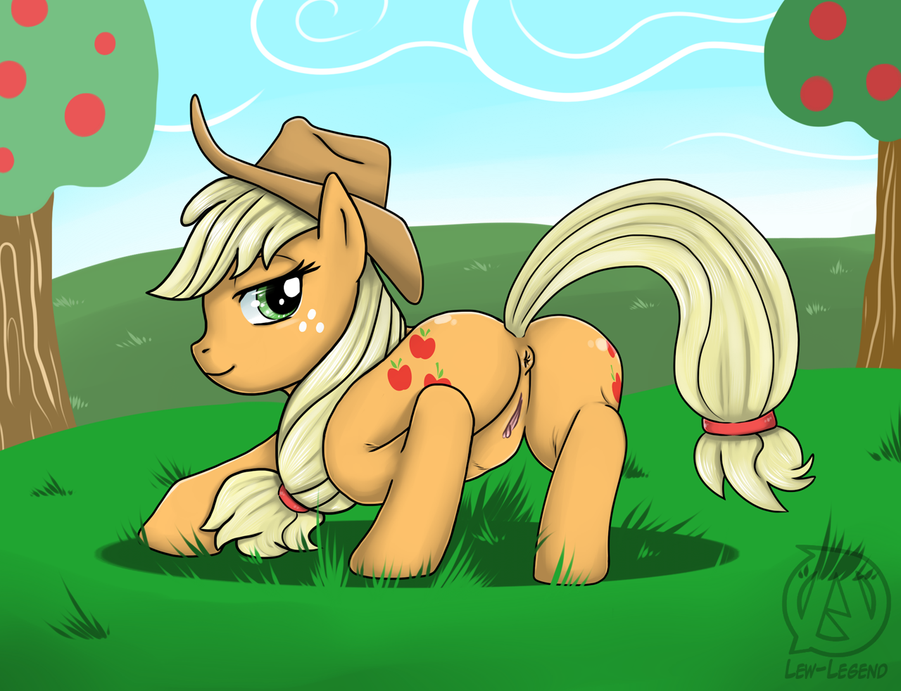 Rule34 – If it exists, there is porn of it / lew-legend, applejack (mlp) / 128810