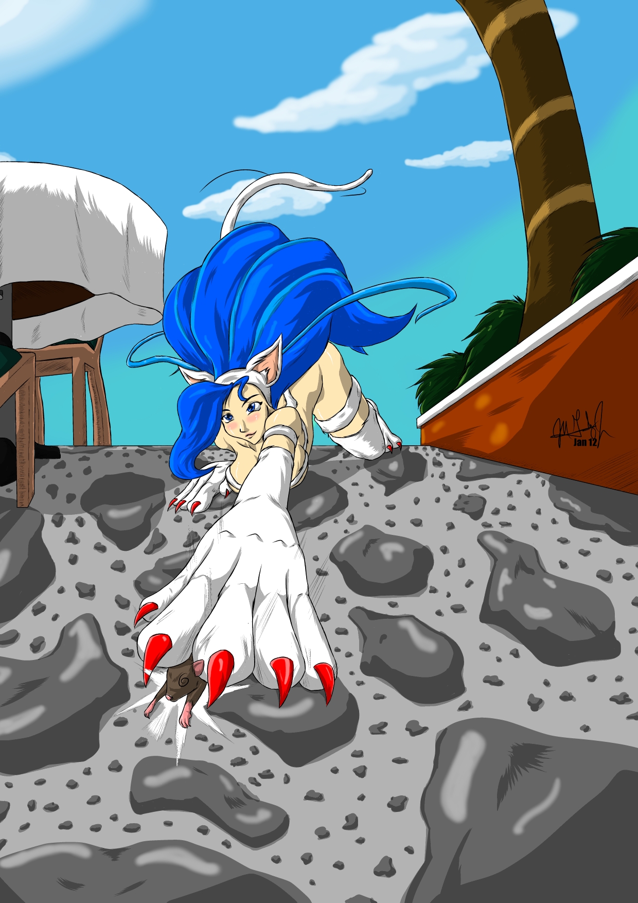 Rule34 – If it exists, there is porn of it / bluefoxlover, project 00 wolfen, felicia / 128872