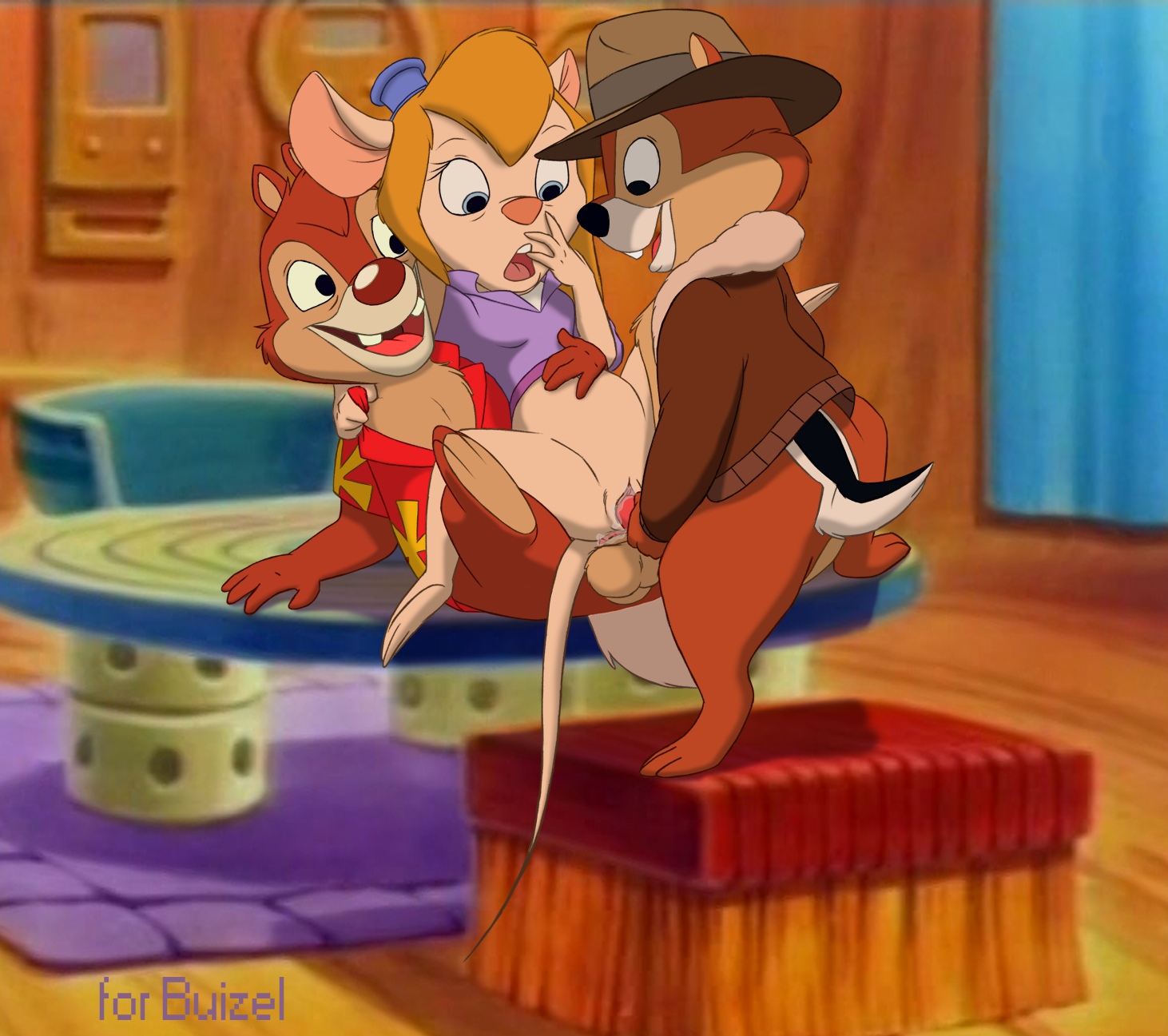 Rule34 – If it exists, there is porn of it / the giant hamster, chip, dale, gadget hackwrench / 129100