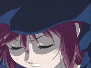 takashiro hiroko, bible black, bible black gaiden, animated, animated gif, anime screenshot, lowres, 00s, 1girl, ass, breasts, cloak, demon, long hair, nipples, nude, pink hair, rape, red hair, restrained, tentacles