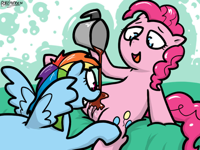 Rule34 – If it exists, there is porn of it / pokehidden, pinkie pie (mlp), rainbow dash (mlp) / 129237