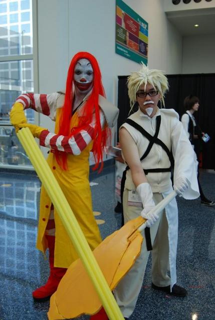 colonel sanders, ronald mcdonald, final fantasy, final fantasy vii, photo (medium), cosplay, parody
