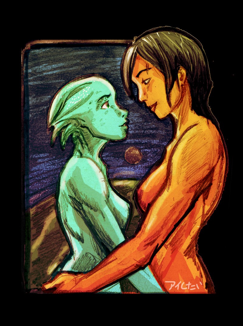 Rule34 – If it exists, there is porn of it / commander shepard, femshep, liara t'soni / 129408