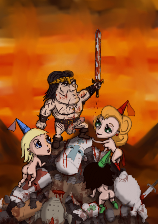 Rule34 – If it exists, there is porn of it / mrak, blue knight, blue princess (castle crashers), conan, green knight, green princess, orange knight, red knight (castle crashers), red princess / 129462