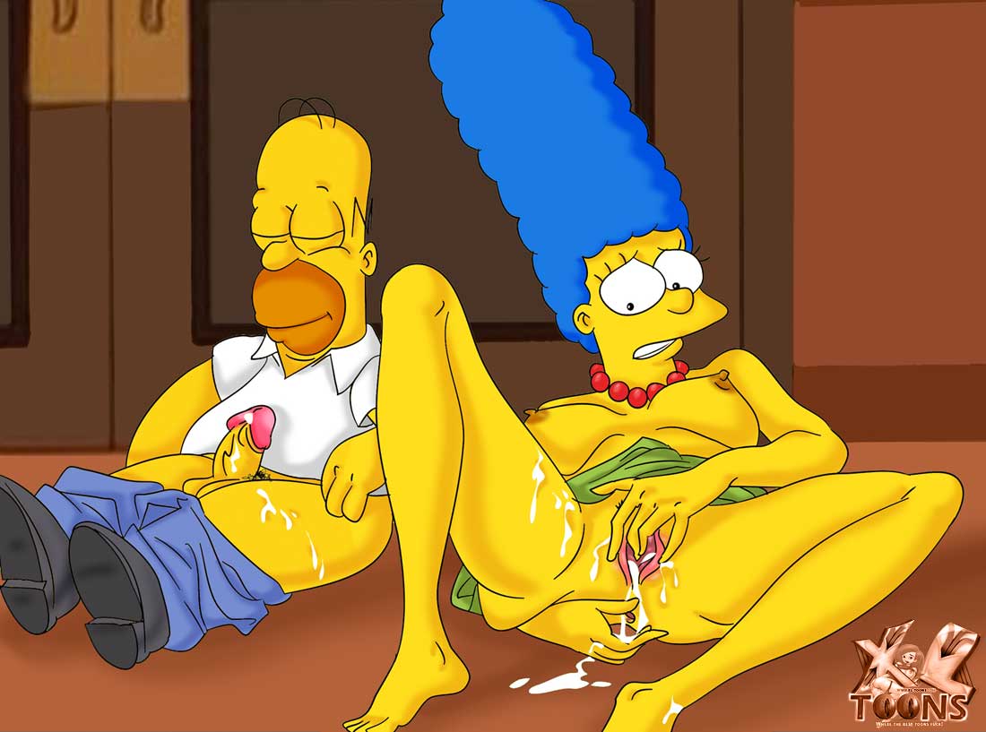 Rule34 – If it exists, there is porn of it / xl-toons, homer simpson, marge simpson / 129580