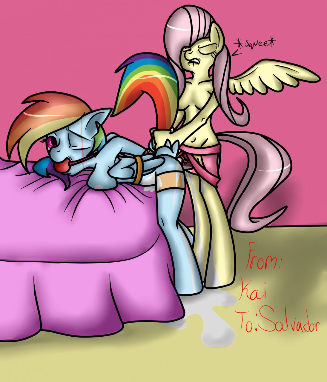 Rule34 – If it exists, there is porn of it / fluttershy (mlp), rainbow dash (mlp) / 130046