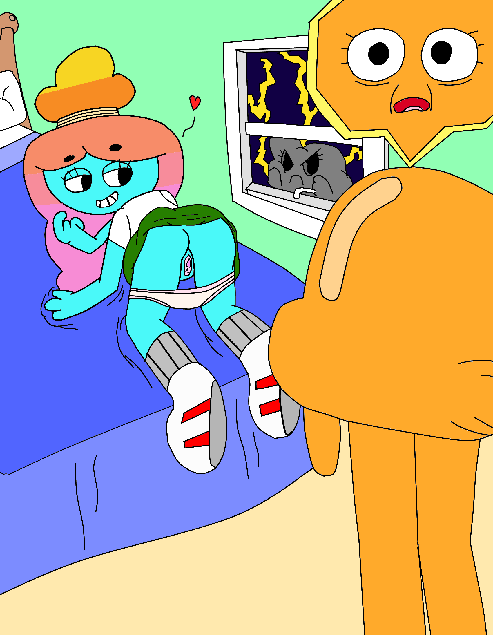 Rule34 – If it exists, there is porn of it / random anon, darwin watterson, masami yoshida, rachel / 130535