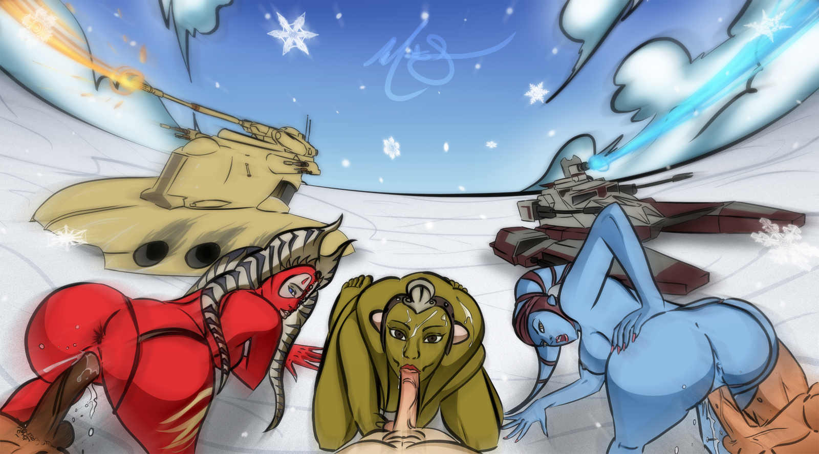Rule34 – If it exists, there is porn of it / matiny, aayla secura, jedi, oola, shaak ti, togruta / 130972