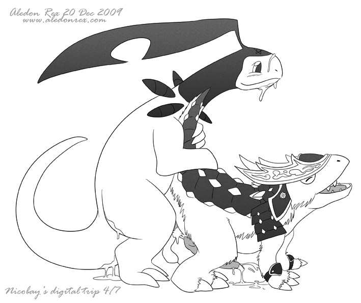 Rule34 – If it exists, there is porn of it / aledon rex, bayleef / 131345