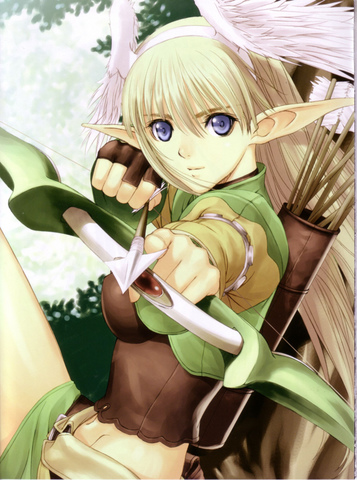 lowres, tagme, arrow (projectile), elf, pointy ears