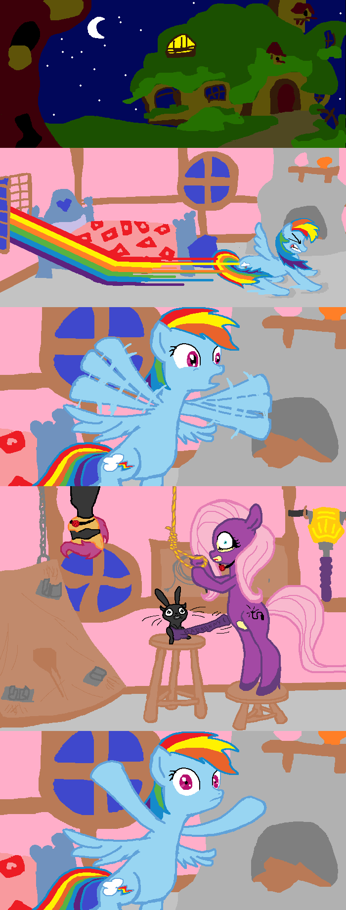 Rule34 – If it exists, there is porn of it / angel bunny, cutie mark crusaders, fluttershy (mlp), rainbow dash (mlp), scootaloo (mlp) / 131725